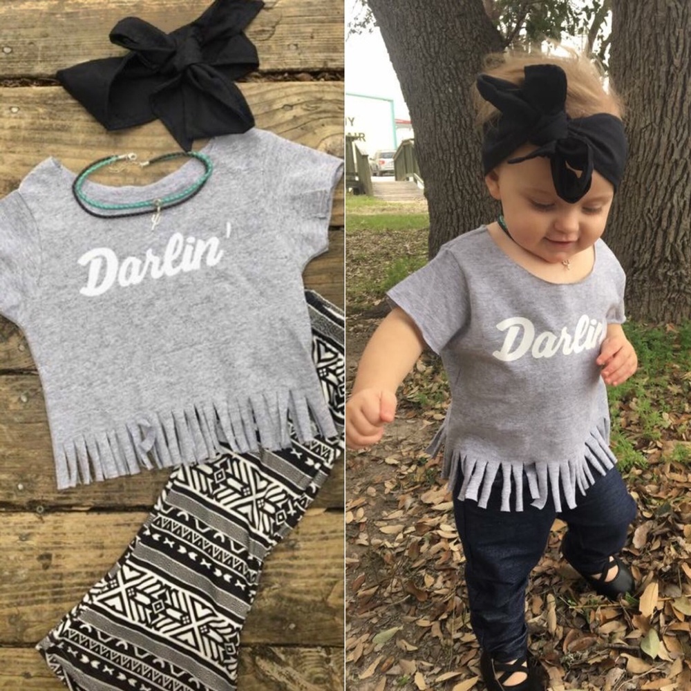 Darlin Kids Crop Tee